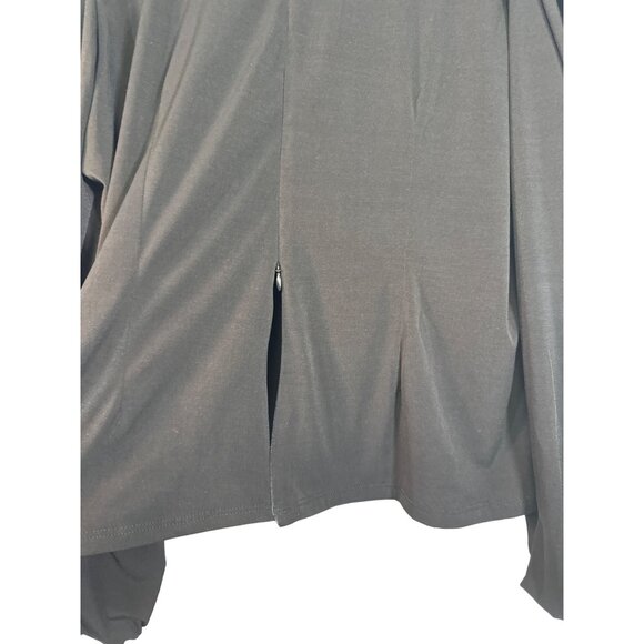 La Femme 4X  Black Long Sleeve Surplice Neck Blouse 4X - Picture 5 of 7